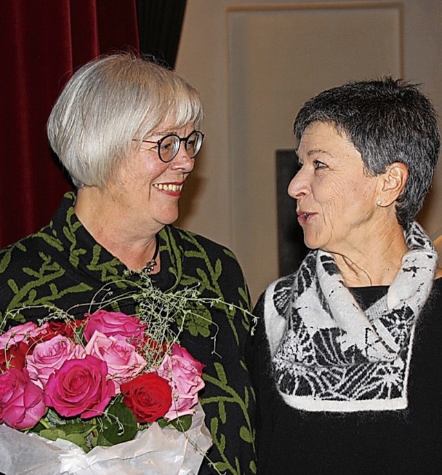 Seit 1998 war Erika Senaya (links) Sch... von Elisabeth Fnfgeld verabschiedet.  | Foto: Christiane Franz