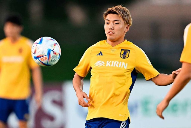 Ritsu Doan whrend des Trainings  | Foto: INA FASSBENDER (AFP)