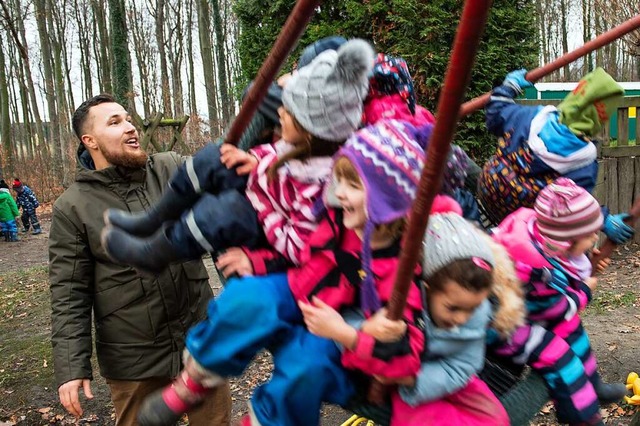 Spa im Wald, das tut den Kindern gut....rzieherinnen steigt dagegen rapide an.  | Foto: Bernd Thissen