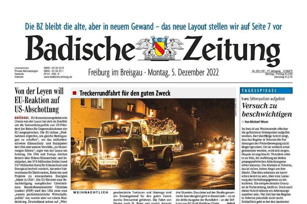 Was ändert Sich Am Layout Der Badischen Zeitung? - Wir über Uns ...