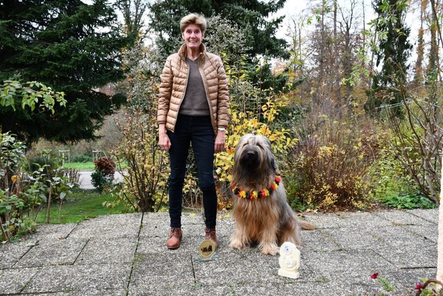 Heidi Winkler mit ihrem franzsischen ...eltmeisterschaft erfolgreich teilnahm.  | Foto: Heinz und Monika Vollmar