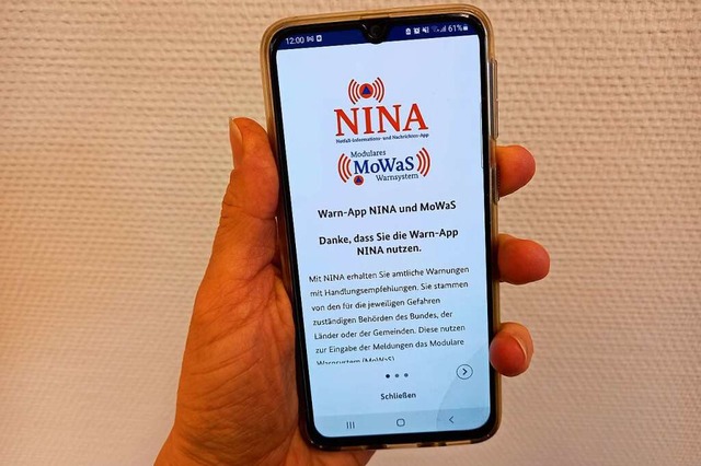Die Warn-App Nina spielt auch beim bun...ag am 8. Dezember eine wichtige Rolle.  | Foto: Vlk,Melanie