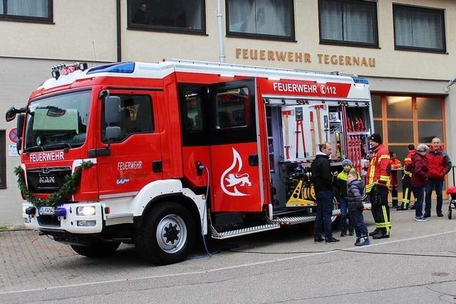 Feuerwehr in Tegernau stellt neues Fahrzeug beim Tag des offenen Tores vor