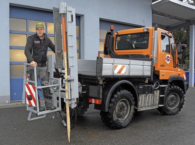 Die Schneezieler sind lngst mit masch...gut auf den Winterdienst vorbereitet.   | Foto: Stefan Pichler