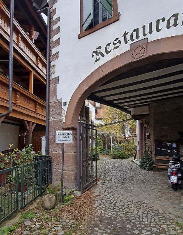 Hinter der Entegaststrae 9 finden sich Reste der Stadtmauer.  | Foto: Andr Hnig