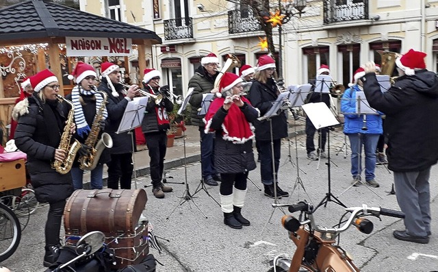 Das Musikprojekt Plombires bei einem Auftritt in der Partnerstadt  | Foto: Josef Klein