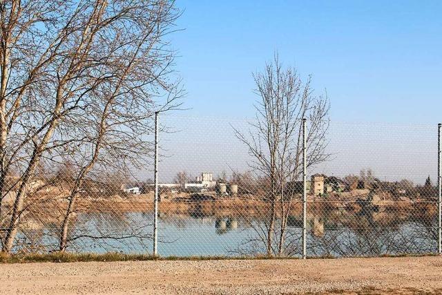 Auf dem Wyhler Baggersee soll bald eine Photovoltaikanlage schwimmen