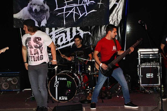 Die  Metalcore-Band Let Me Fall  kehrt...nem Auftritt in Bad Sckingen zu sehen  | Foto: Gerd Leutenecker