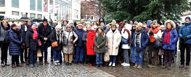 Die Besucher aus der Partnerstadt Lons...n vom Besuch in Offenburg begeistert.   | Foto: Wolfgang Reinbold