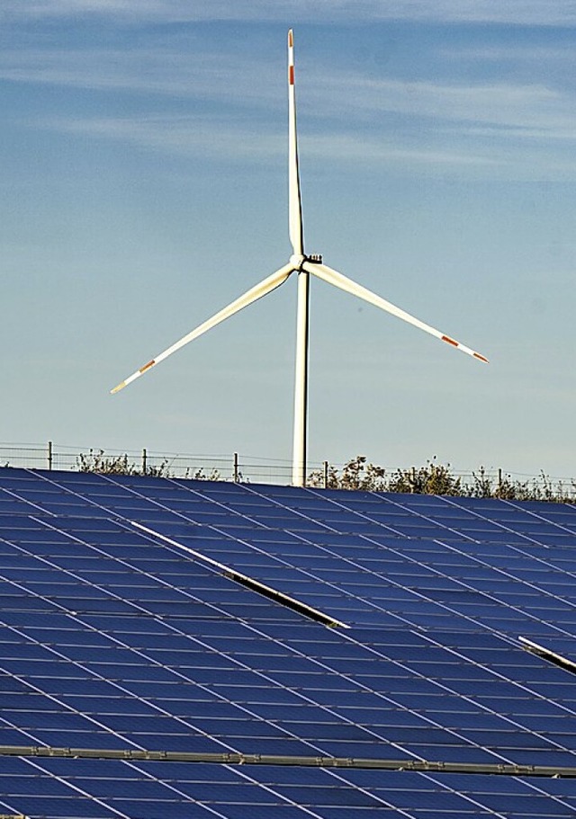 Erneuerbare Energien helfen, die Energiekrise abzuschwchen.  | Foto: Frank Rumpenhorst (dpa)