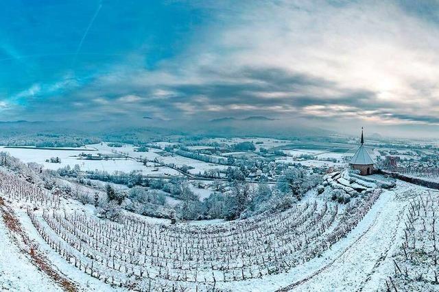 Die lbergkapelle in traumhafter Schneelandschaft