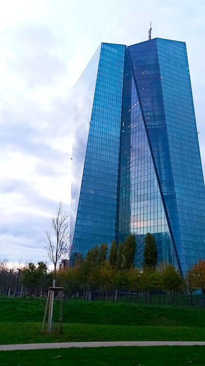 Der Wolkenkratzer der Europäischen Zentralbank in Frankfurt am Main  | Foto: Privat