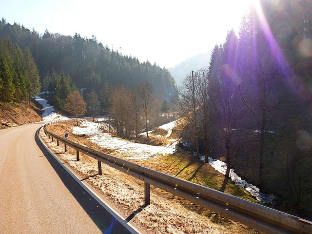 Blick vom Ortsausgang Neuenweg ber di...der Spitzkopf mit seinen alten Stollen  | Foto: Sattelberger