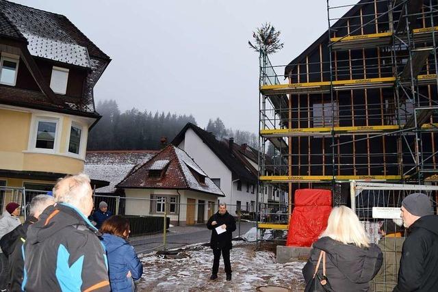 Das neue Biosphären-Haus in Schönau feiert Richtfest