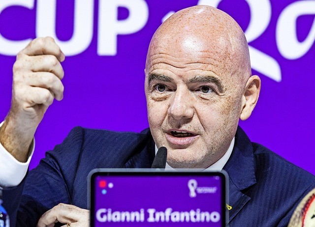 Fifa-Prsident Gianni Infantino  | Foto: Tom Weller (dpa)