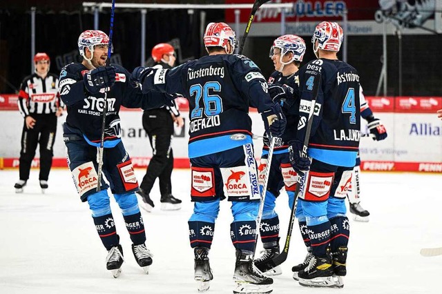 Die Wild Wings sammelten vier Punkte am Wochenende  | Foto: IMAGO/Eibner-Pressefoto/Sven Laegler