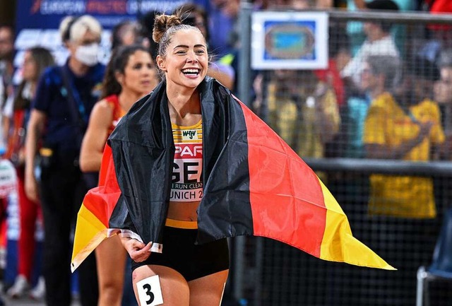100-Meter-Europameisterin Gina Lckenkemper  | Foto: Sven Hoppe (dpa)