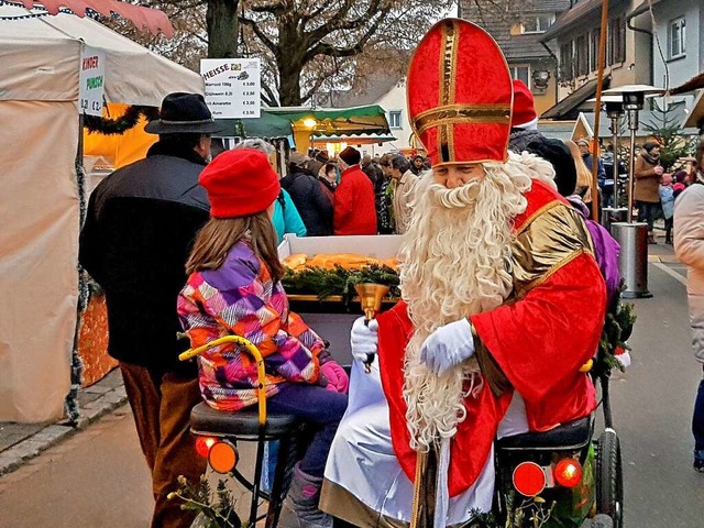 Auch der Nikolaus kommt wieder zum Thomasmarkt.  | Foto: Rust