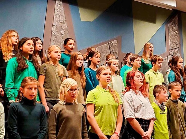 Wie schn gemeinsames Singen ist, geno...nen, aber feinen Konzert im Musiksaal.  | Foto: Kreisgymnasium Hochschwarzwald