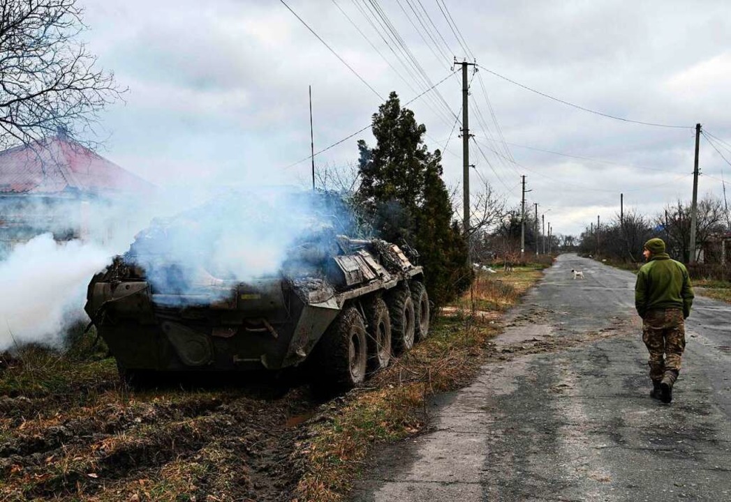 Ein Bild aus der Ukraine vom 14. Dezember 22, Region Donezk  | Foto: GENYA SAVILOV (AFP)