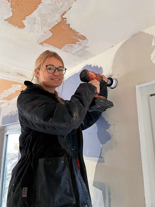 Anna-Lena Hochuli mchte durch Social ... handwerklichen Ausbildung motivieren.  | Foto: Clara Mller