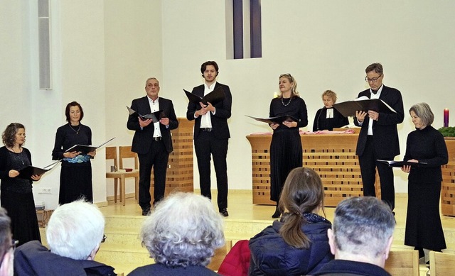 Das Ensemble Vox Cordis schafft besondere musikalische Momente.  | Foto: Beate Zehnle-Lehmann