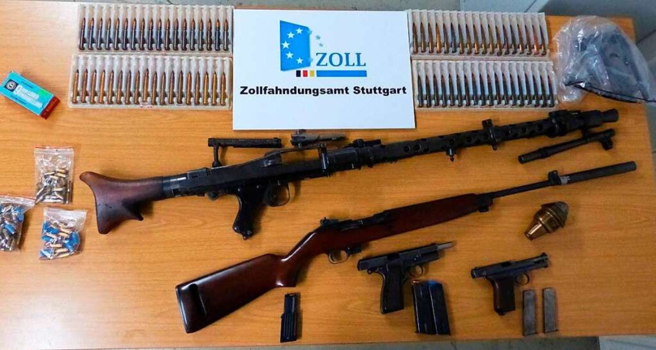 Die Waffen samt Munition  | Foto: Zoll