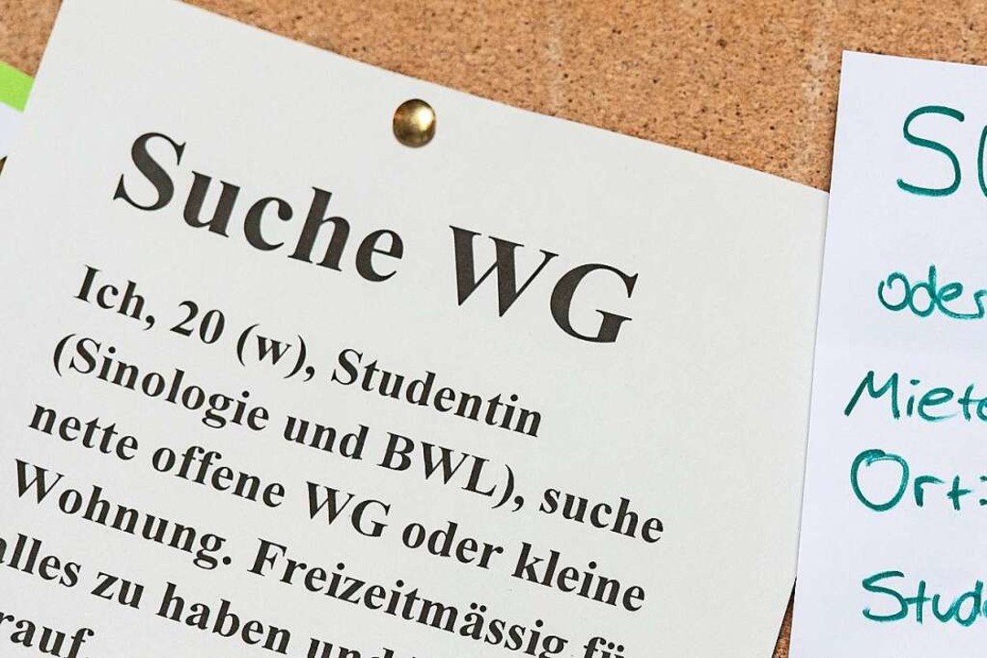 Eine Wohnung oder ein WG-Zimmer in Fre...kommen, ist kein leichtes Unterfangen.  | Foto: Patrick Seeger