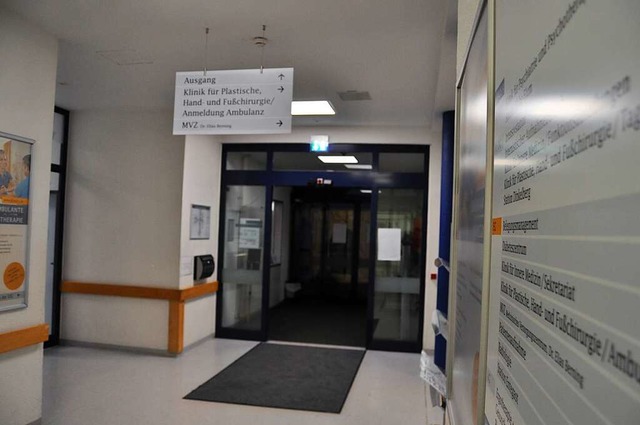 Im Schopfheimer Krankenhaus ist man si...ns ber die geplante Umstrukturierung.  | Foto: Nicolai Kapitz