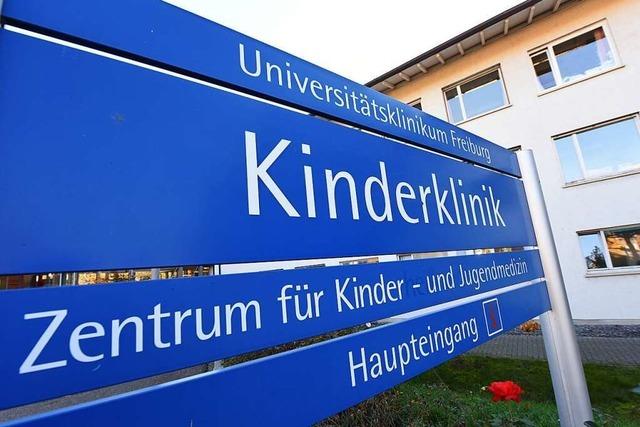 Lage an der Kinderklinik der Uni Freiburg: 