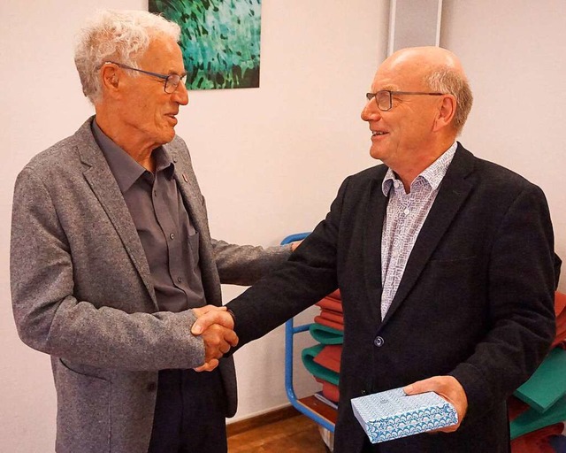 Vor drei Jahren bernahm Jrgen Kieli... mit seinem Vorgnger Wilfried Nagel).  | Foto: privat