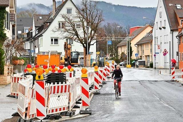 Die Sperrung der Freiburger Andreas-Hofer-Straße ist erstmal aufgehoben