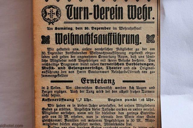 Vor 100 Jahren gab’s in Wehr Geschenke fr Kriegshalbwaisen