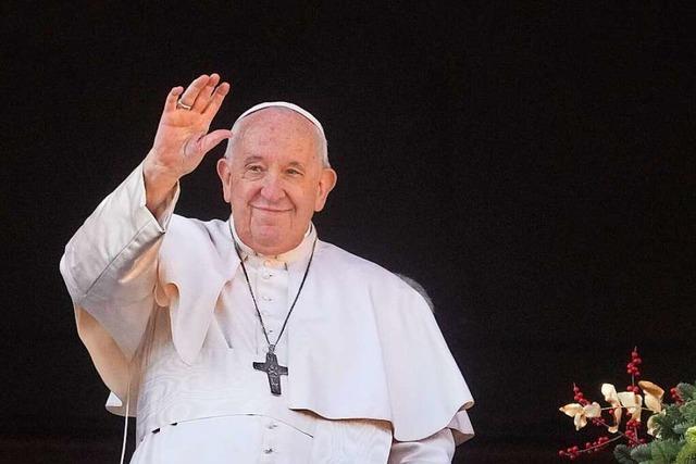Papst wendet sich mit Friedensappell zu Weihnachten an Christen in aller Welt