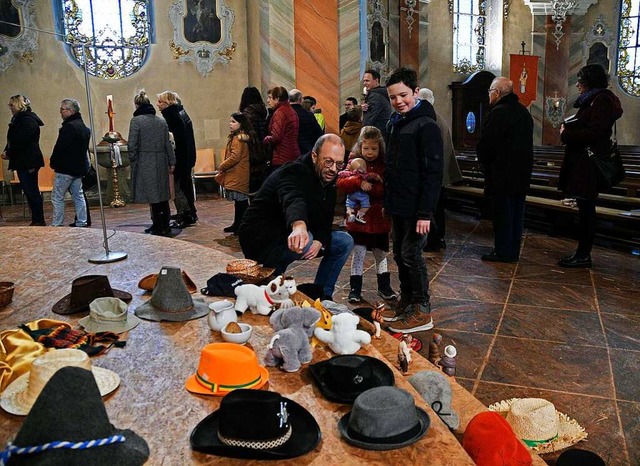 Hte in allen Farben und Formen beim Familiengottesdienst in Friesenheim  | Foto: Bettina Schaller