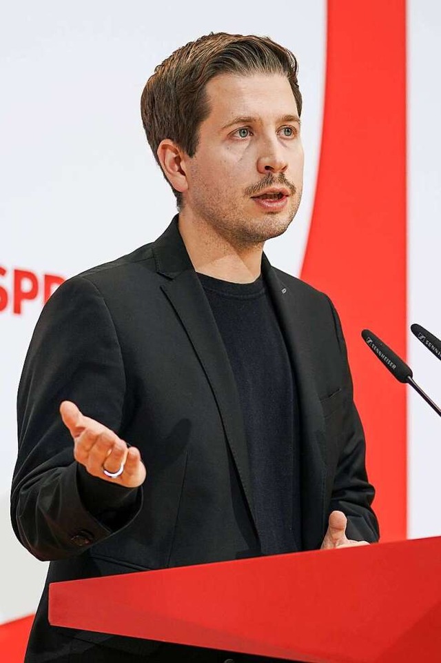 Seit einem Jahr ist Kevin Khnert SPD-Generalsekretr.  | Foto: Fotostand / Reuhl (imago)