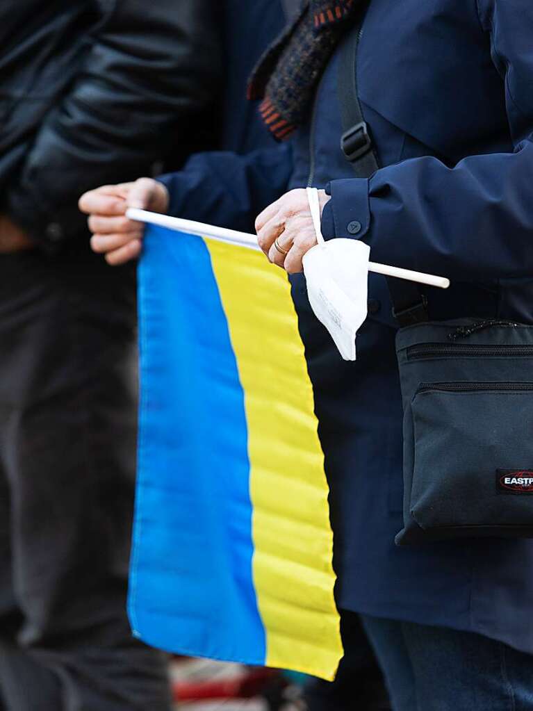 #standwithukraineelztal – Kundgebung auf dem Marktplatz