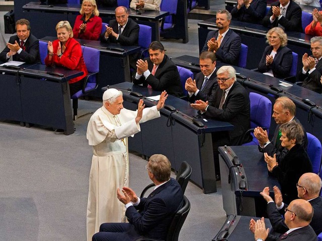 Der Papst im Bundestag  | Foto: Herbert Knosowski