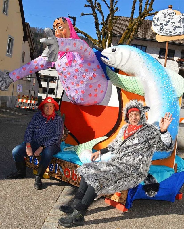 An Fasnacht wurde improvisiert.  | Foto: Edgar Steinfelder