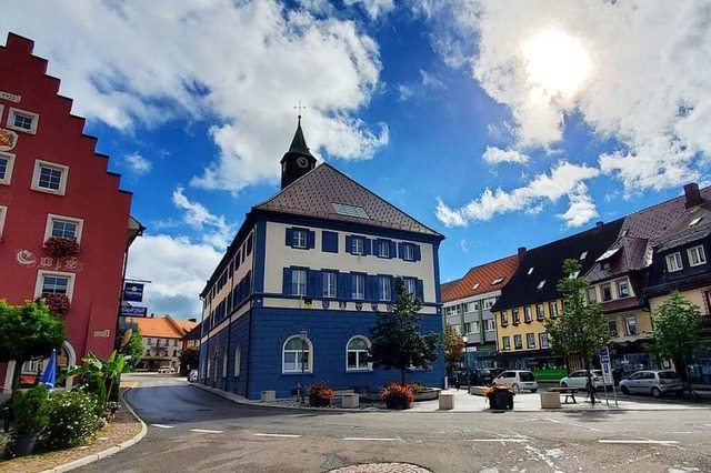 Dreh- und Angelpunkt der Kommunalpolitik: das Rathaus in Lffingen.  | Foto: Stefan Mertlik