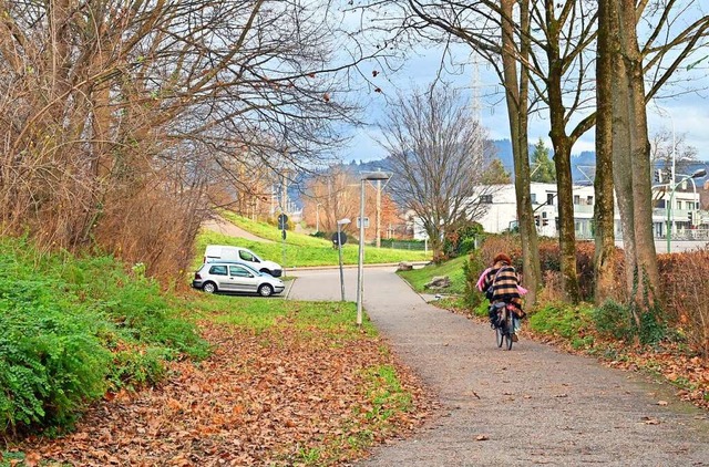 Der Lina-Hhnle-Weg am Dietenbachpark  | Foto: Michael Bamberger