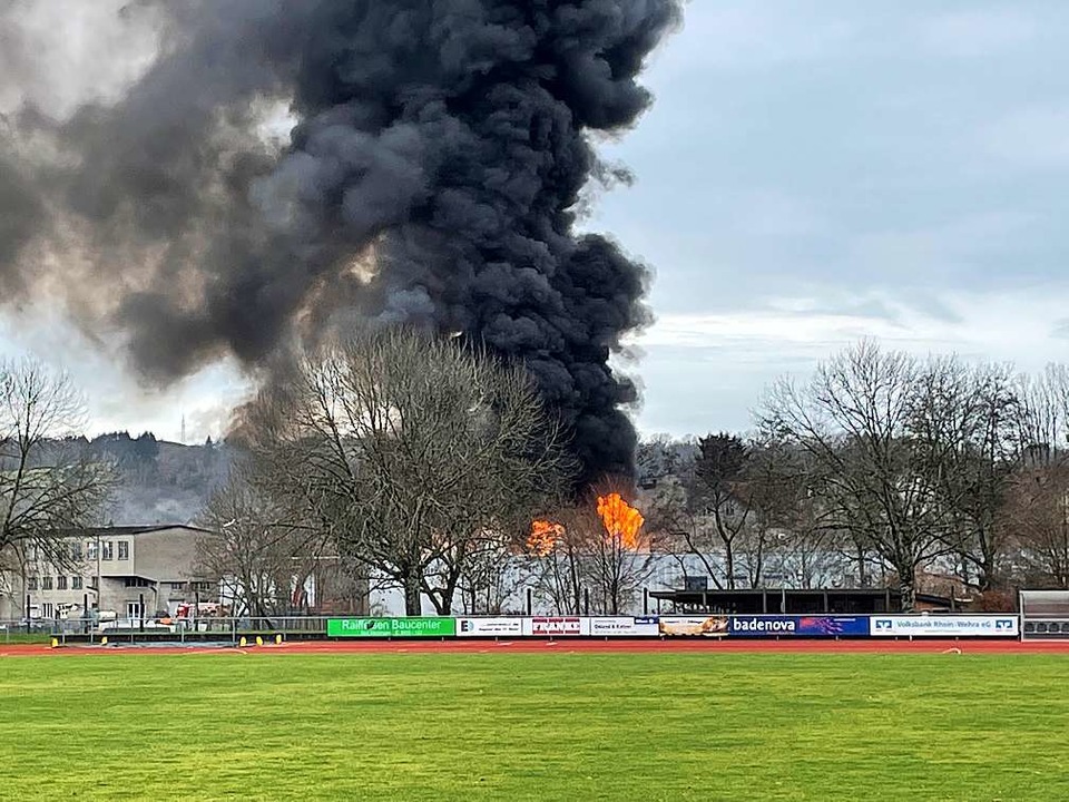 Feuer bei der Firma Tschamber  | Foto: FC Wehr
