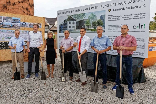Offizieller Start frs Groprojekt Rathaus Ende Juli in Sasbach  | Foto: Martin Wendel