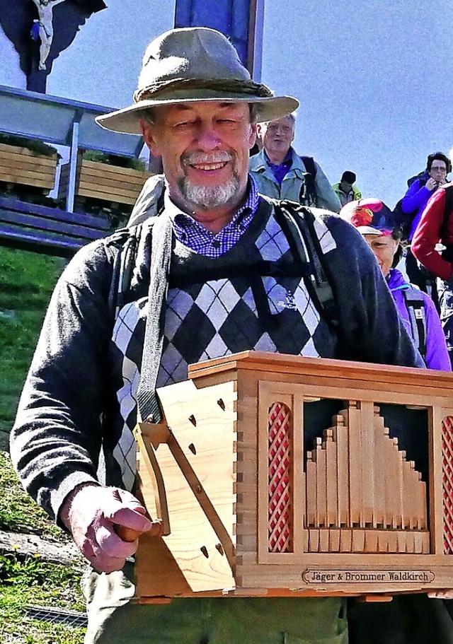 Gern mit Drehorgel unterwegs: Martin Hnerfeld aus Kollnau  | Foto: Horst Dauenhauer