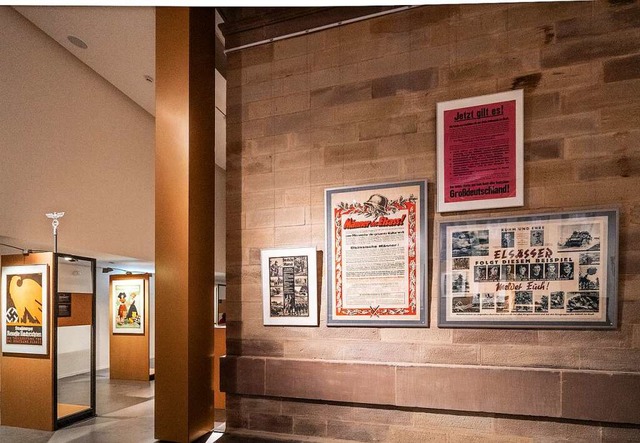 Die Ausstellung zur Besetzung des Elsa...-Deutschland in der Nationalbibliothek  | Foto: Anne Telw