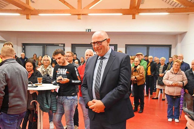 Frank-Michael Littwin geniet den Appl...Prozent der Stimmen entfielen auf ihn.  | Foto: Nicolai Kapitz
