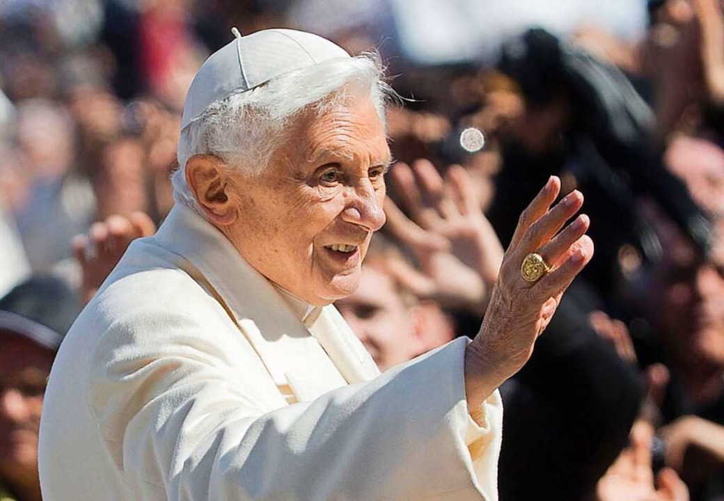 Papst Benedikt XVI.  | Foto: Michael Kappeler (dpa)