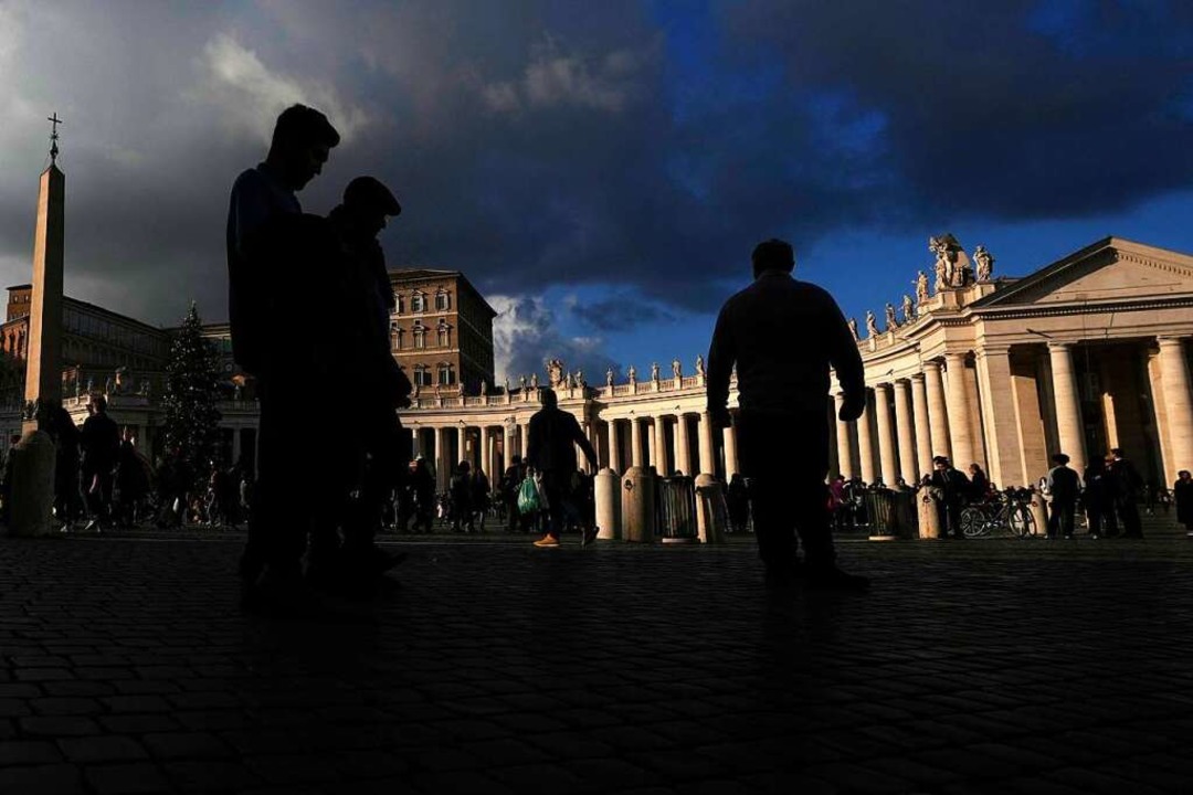 Rom: Blick auf den Petersplatz in der Nähe des Vatikans.  | Foto: Alessandra Tarantino (dpa)