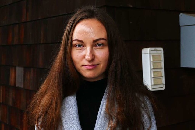 Die Ukrainerin Tetiana Zahaietska, die... schwierig, fr die Zukunft zu planen.  | Foto: Victoria Langelott