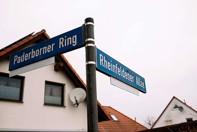 Die Allee in der ehemaligen Partnersta...it &#8222;Rheinfeldener Allee&#8220;.  | Foto: Kevin Senft